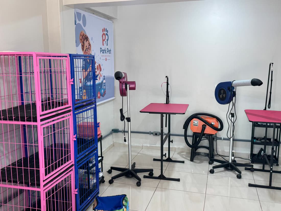 Sala de banho e tosa do Park Pet